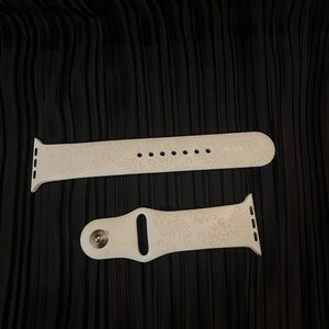 Floral White Watch Band